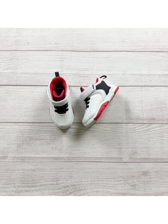 And1 Other - AND1 Kids Toddler White Black Red Basketball Sneakers Slip On Strap Shoes 5